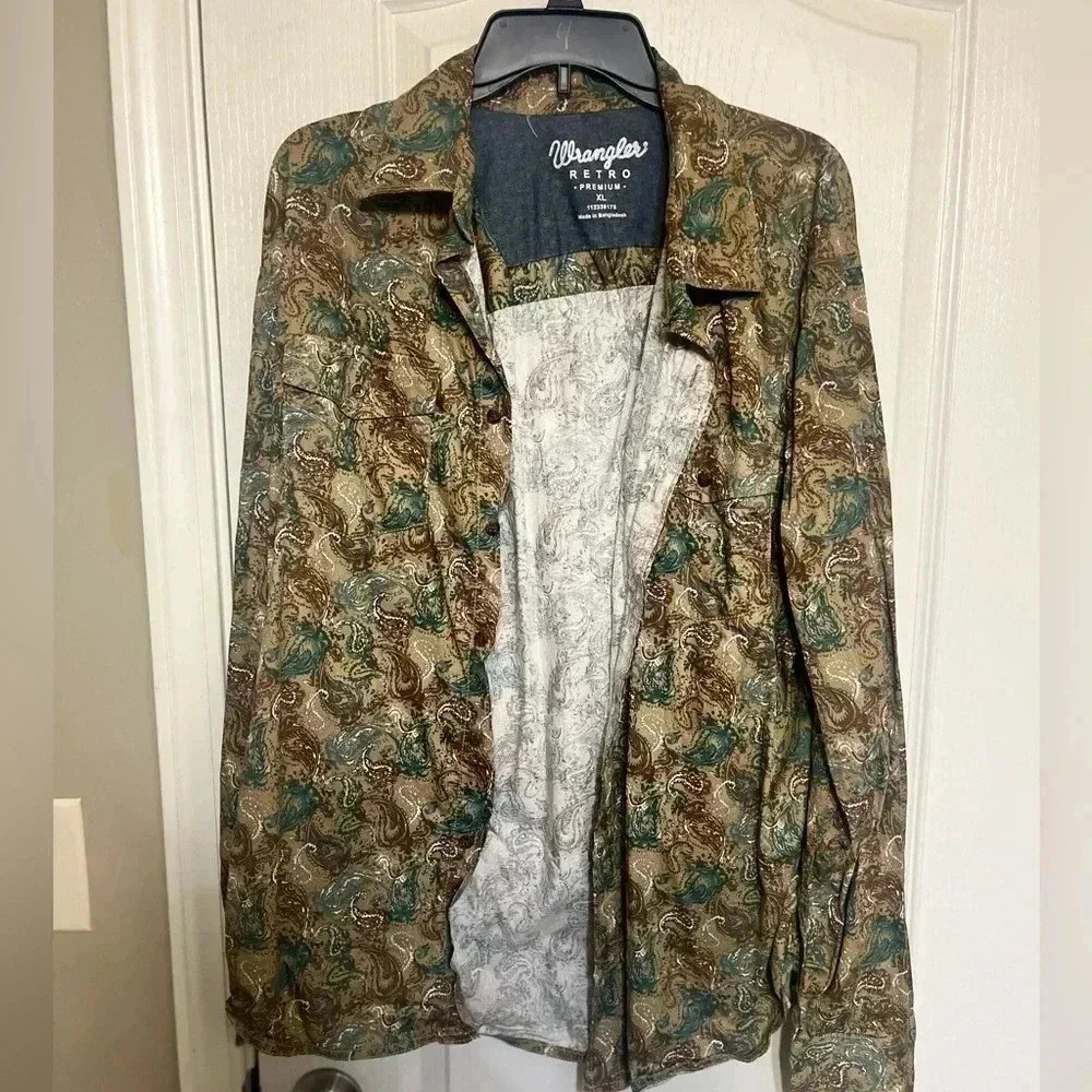 Mosaic Long Sleeve Button Down